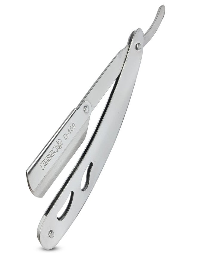 DANIAL Barber Razor for Men - Heavy Duty Stainless Steel Razor with 5 Blades - Perfect for Beard, Face, Manual Shaving - Single/Double Edge Safety Design - Image 3
